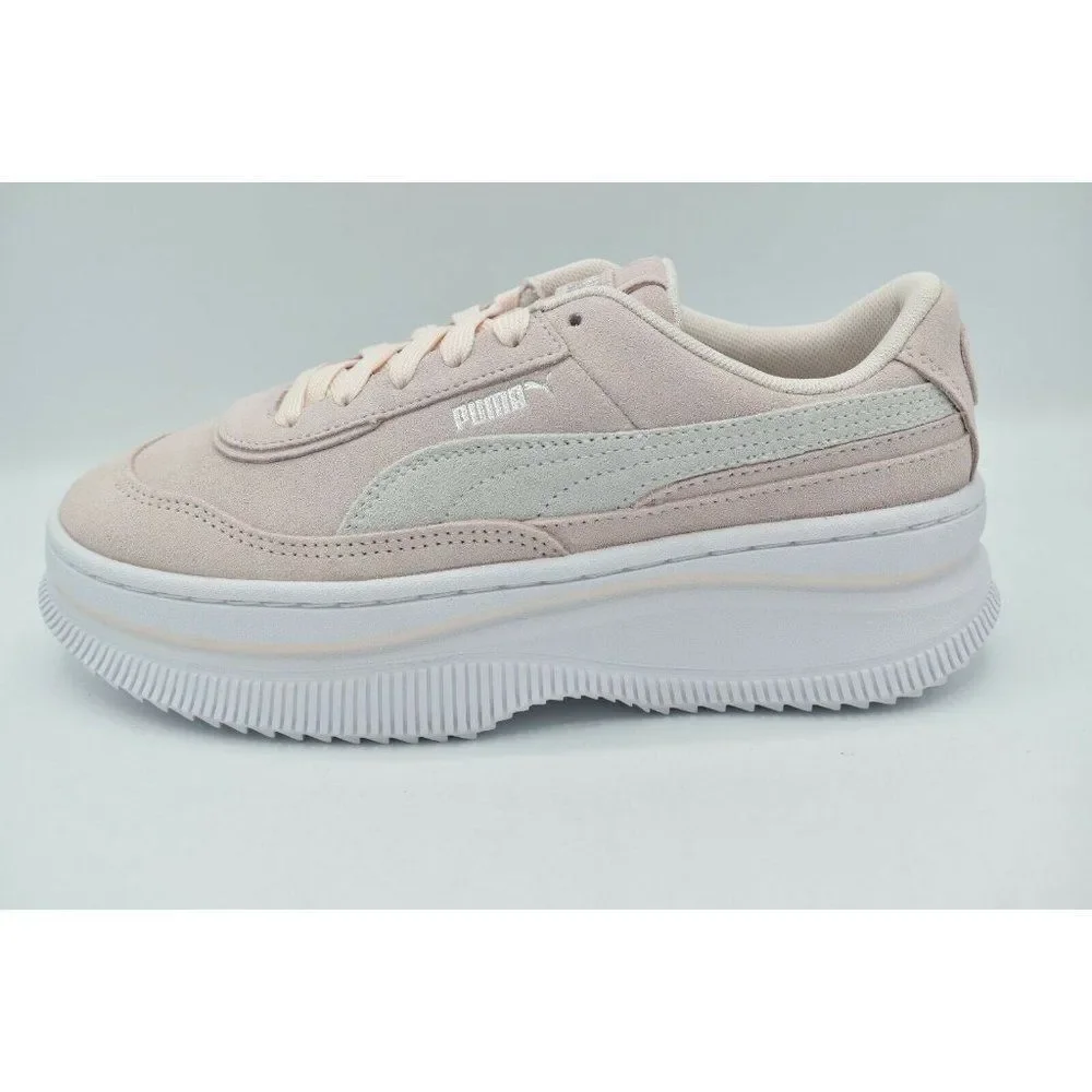 Puma Womens Size 9 Deva Suede‎ Pink White Casual Platform Shoes Sneakers
